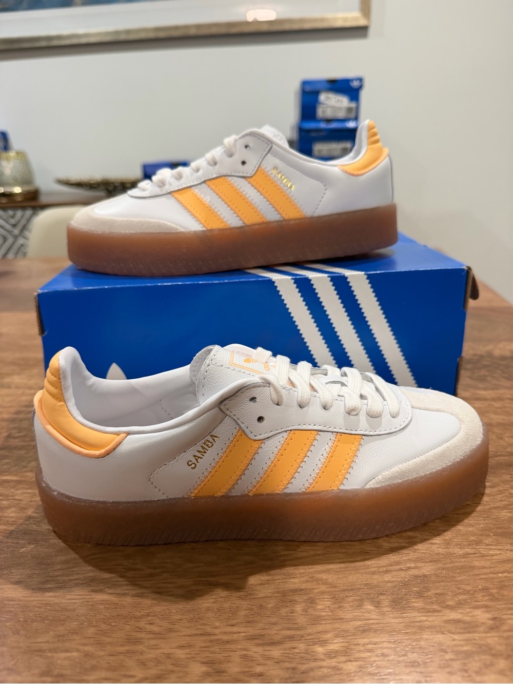 Adidas Sambae J Platform Sneakers– Youth 4.5 Women 6.5
